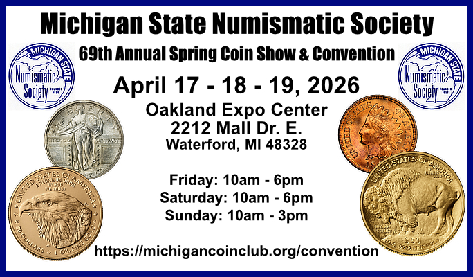 MSNS Spring Coin Show April 2026